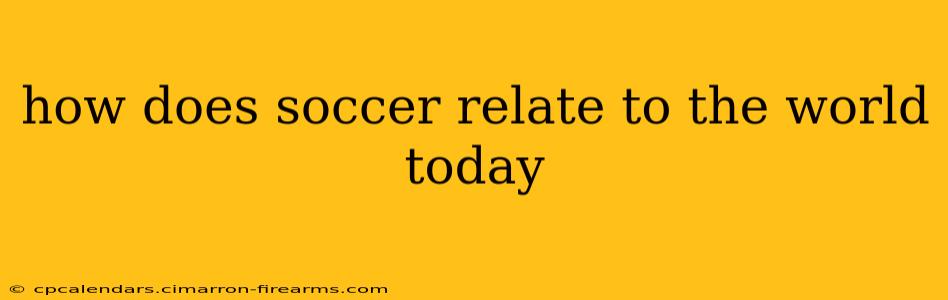 how does soccer relate to the world today