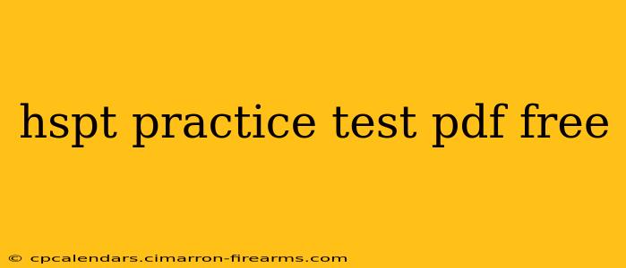 hspt practice test pdf free