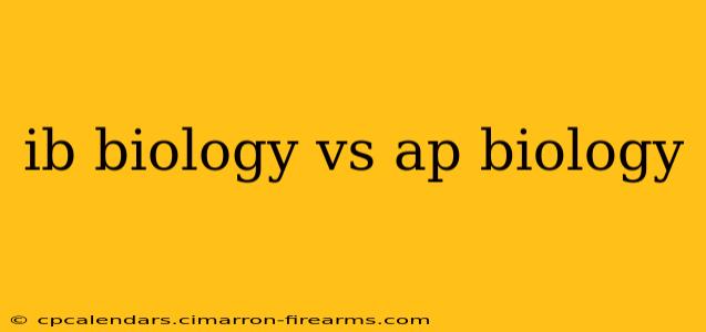 ib biology vs ap biology