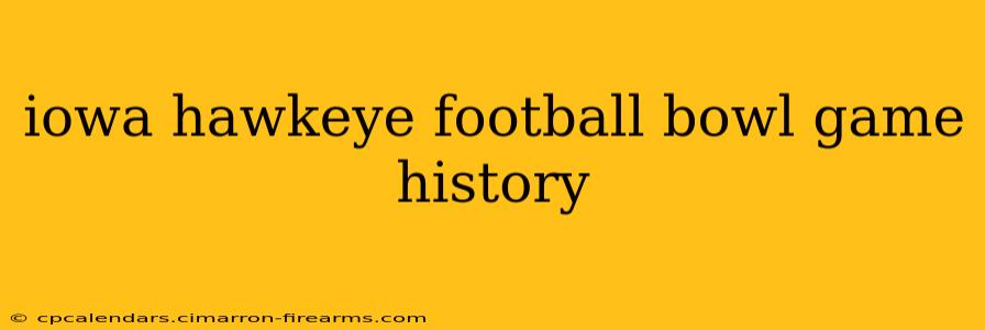 iowa hawkeye football bowl game history