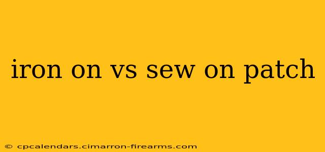 iron on vs sew on patch