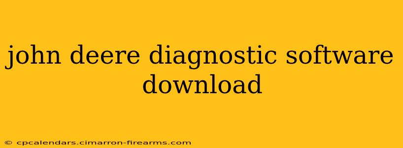 john deere diagnostic software download