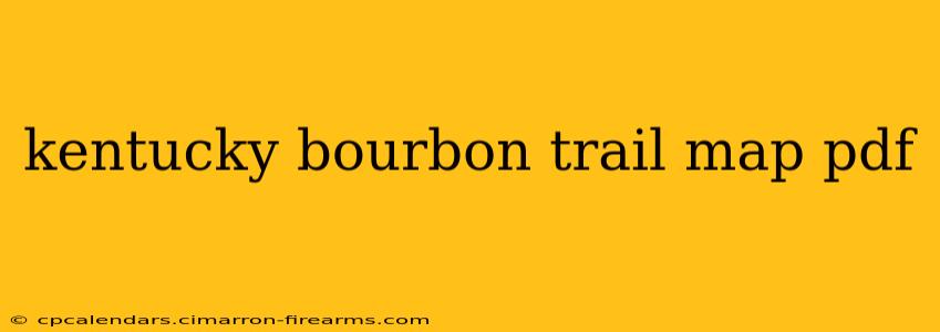 kentucky bourbon trail map pdf