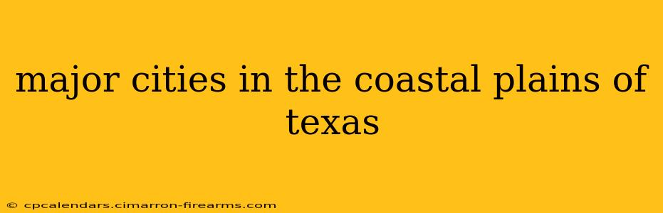 major cities in the coastal plains of texas