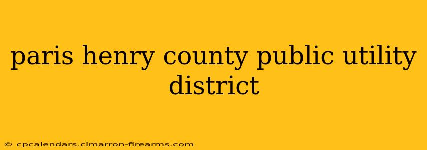 paris henry county public utility district