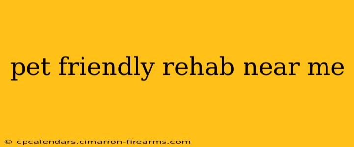 pet friendly rehab near me