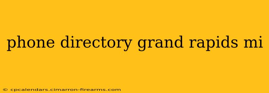 phone directory grand rapids mi