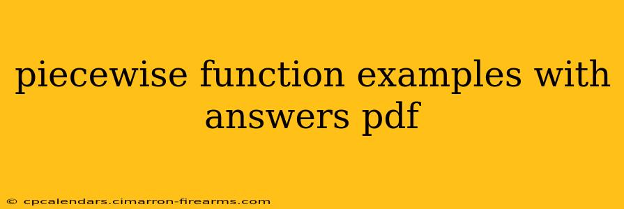 piecewise function examples with answers pdf