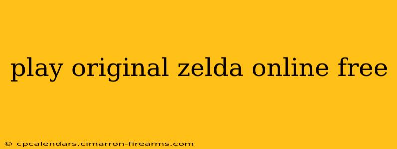 play original zelda online free