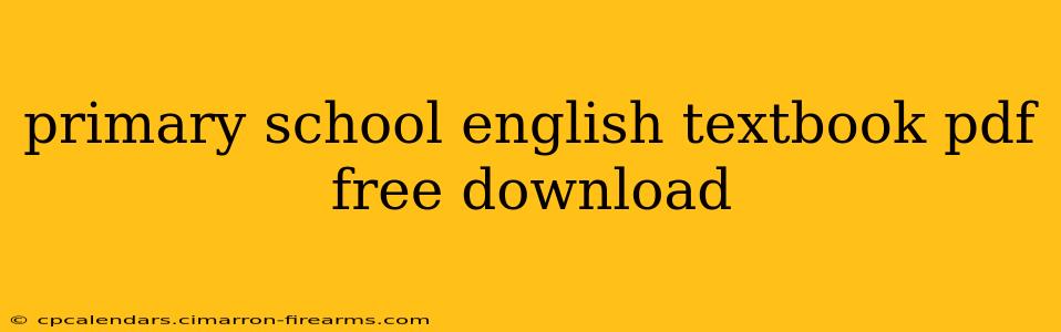 primary school english textbook pdf free download