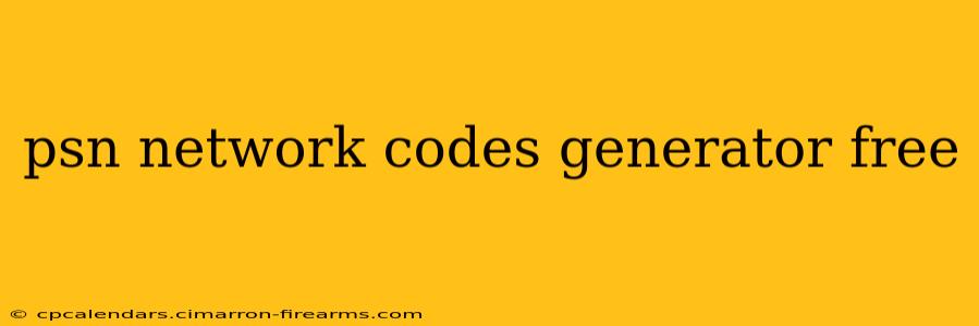 psn network codes generator free