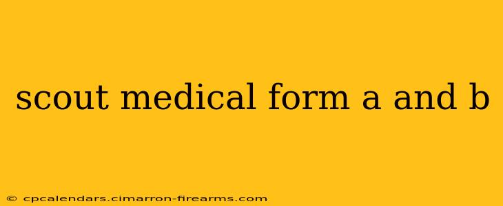 scout medical form a and b