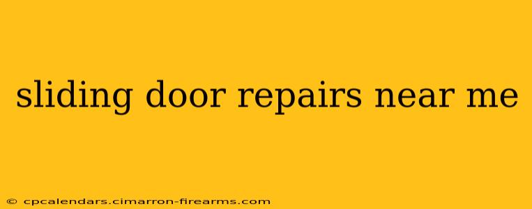 sliding door repairs near me