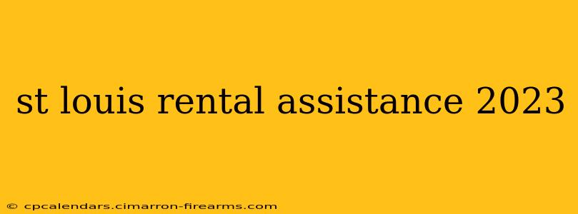 st louis rental assistance 2023