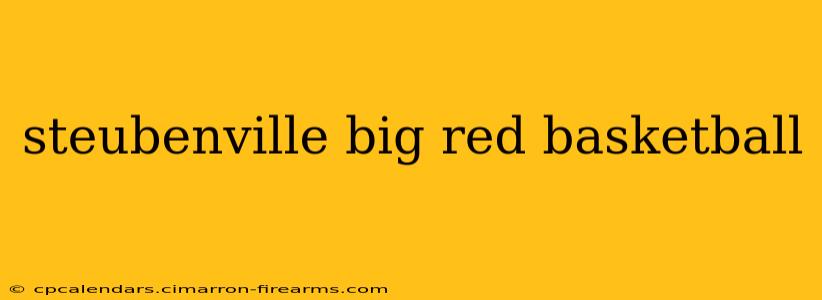 steubenville big red basketball