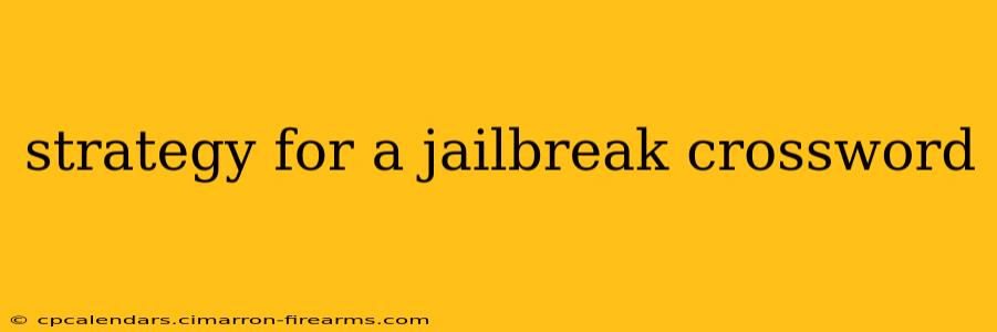 strategy for a jailbreak crossword