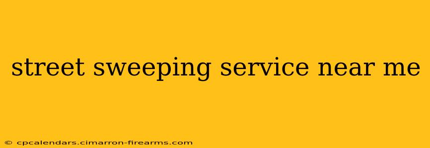 street sweeping service near me