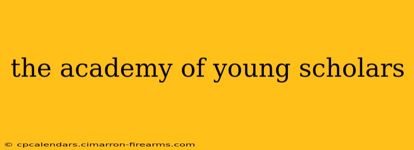 the academy of young scholars