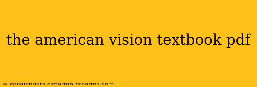 the american vision textbook pdf