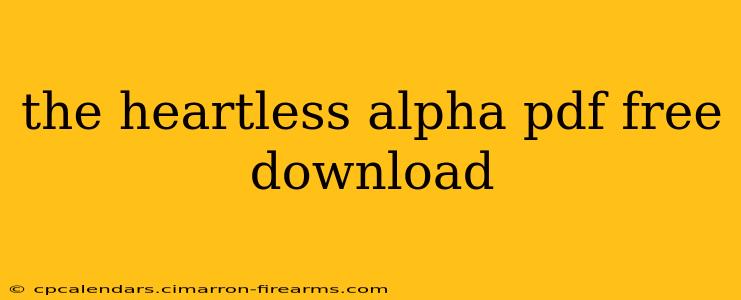 the heartless alpha pdf free download