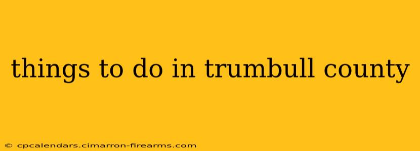 things to do in trumbull county