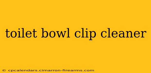 toilet bowl clip cleaner