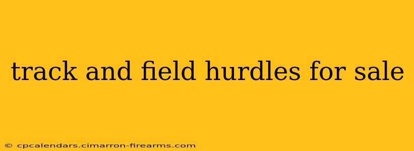 track and field hurdles for sale