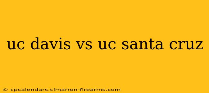 uc davis vs uc santa cruz