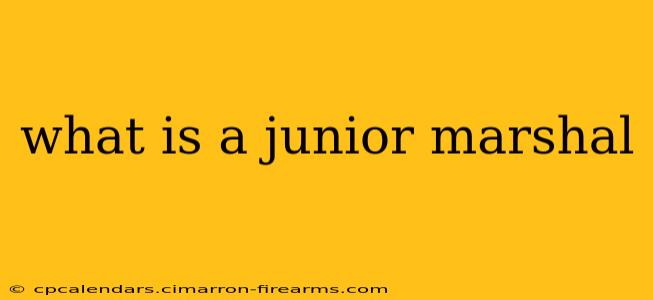 what is a junior marshal