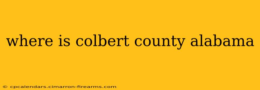 where is colbert county alabama