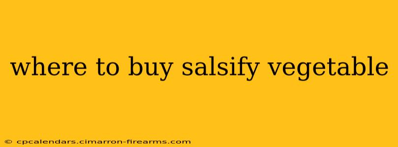 where to buy salsify vegetable