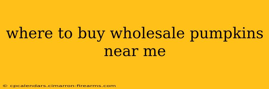 where to buy wholesale pumpkins near me