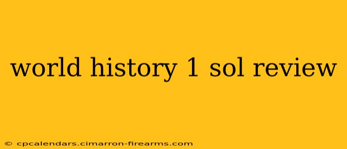 world history 1 sol review